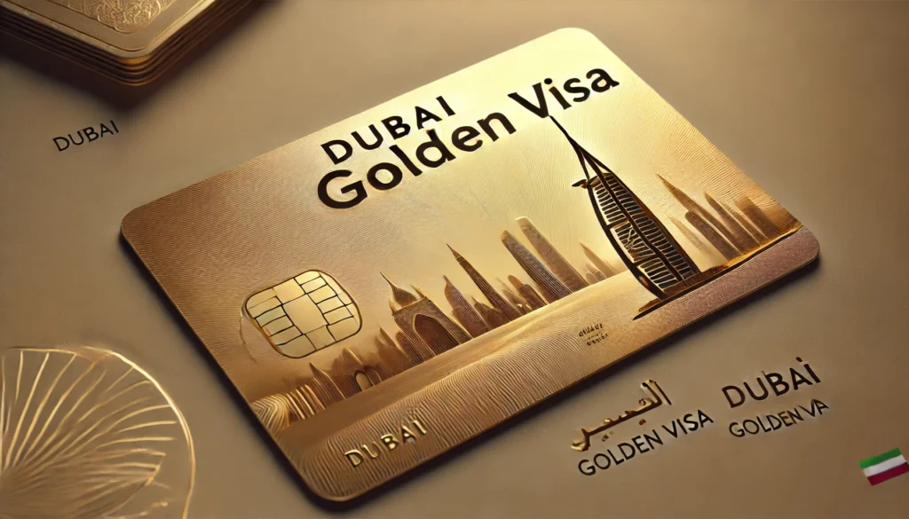 Dubai Golden Visa for Teachers, a picture of a gold card